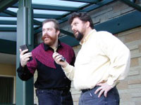 Andy Mangels (l.), Michael Martin